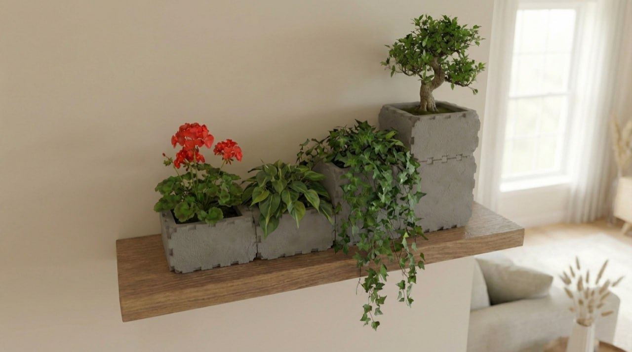 Uživatelem vytvořené modulární květináče a nápady na zeleň